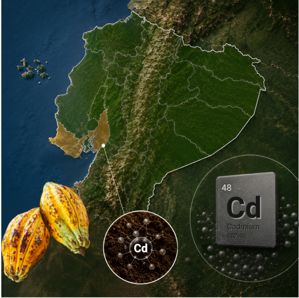 Cadmio suelos Ecuador
